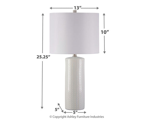 Steuben - Table Lamp - Premium Table Lamps from Signature Design by Ashley® - Just $138! Shop now at Furniture Wholesale Plus  We are the best furniture store in Nashville, Hendersonville, Goodlettsville, Madison, Antioch, Mount Juliet, Lebanon, Gallatin, Springfield, Murfreesboro, Franklin, Brentwood