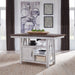 Farmhouse - Gathering Table - Two Tone White / Wood Tone – Counter Tables by Liberty Furniture at Furniture Wholesale Plus , Nashville furniture store