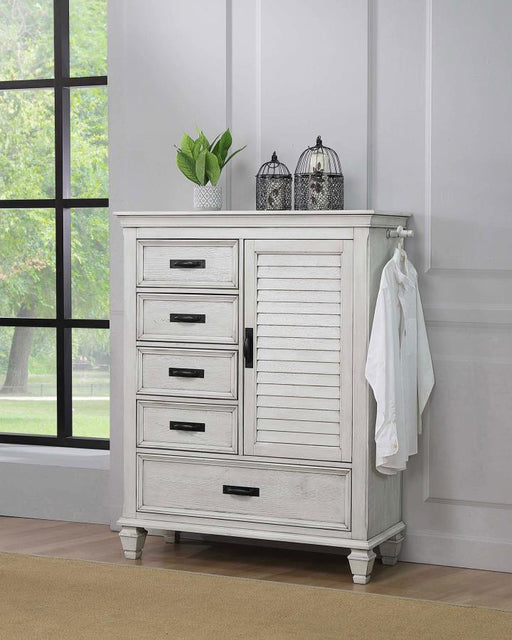 Franco - 5-Drawer Door Chest - Premium Gentleman’s Chests from CoasterEssence - Just $1049! Shop now at Furniture Wholesale Plus  We are the best furniture store in Nashville, Hendersonville, Goodlettsville, Madison, Antioch, Mount Juliet, Lebanon, Gallatin, Springfield, Murfreesboro, Franklin, Brentwood