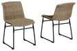 Amaris - Brown / Black - Chair (Set of 2) - Premium Chair Sets from Signature Design by Ashley® - Just $208! Shop now at Furniture Wholesale Plus  We are the best furniture store in Nashville, Hendersonville, Goodlettsville, Madison, Antioch, Mount Juliet, Lebanon, Gallatin, Springfield, Murfreesboro, Franklin, Brentwood