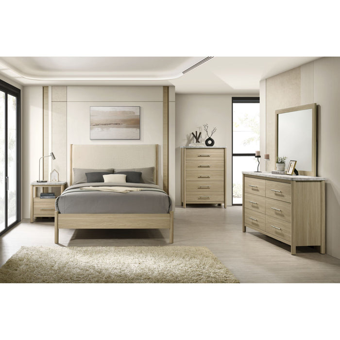 Jonas - Nightstand With USB - Natural – Nightstands w/ Charging Stations by Elements International at Furniture Wholesale Plus , Nashville furniture store