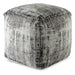 Hazel - Square Pouf - Dark Gray - Premium Accent Poufs from Steve Silver Furniture - Just $109! Shop now at Furniture Wholesale Plus  We are the best furniture store in Nashville, Hendersonville, Goodlettsville, Madison, Antioch, Mount Juliet, Lebanon, Gallatin, Springfield, Murfreesboro, Franklin, Brentwood
