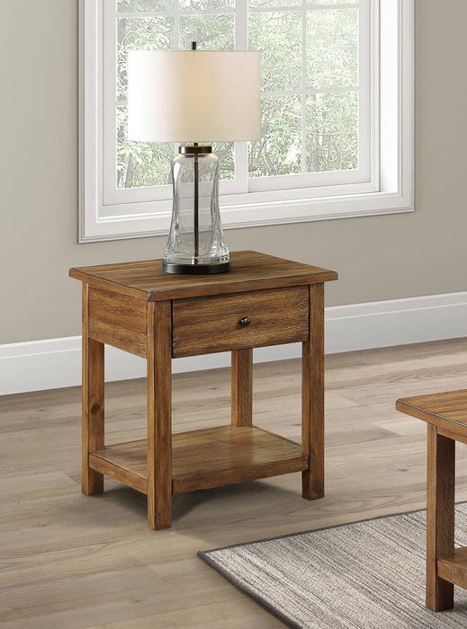 Payne - 1 Drawers Wood End Table with Shelf – End Tables by Coaster Fine Furniture at Furniture Wholesale Plus , Nashville furniture store