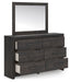 Hollivern - Dresser And Mirror - Dark Gray – Dresser & Mirror by Signature Design by Ashley® at Furniture Wholesale Plus , Nashville furniture store