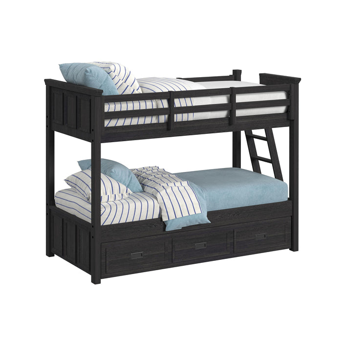 Hampton Kids - Bunk With Ladder And Trundle – Bunk Beds by Elements International at Furniture Wholesale Plus , Nashville furniture store