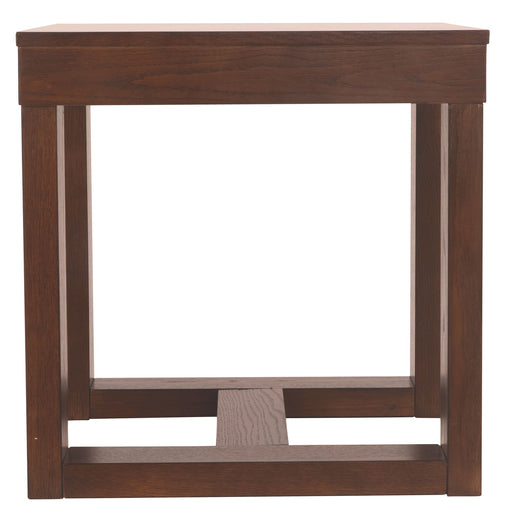Watson - Dark Brown - Square End Table - Premium End Tables from Signature Design by Ashley® - Just $158! Shop now at Furniture Wholesale Plus  We are the best furniture store in Nashville, Hendersonville, Goodlettsville, Madison, Antioch, Mount Juliet, Lebanon, Gallatin, Springfield, Murfreesboro, Franklin, Brentwood