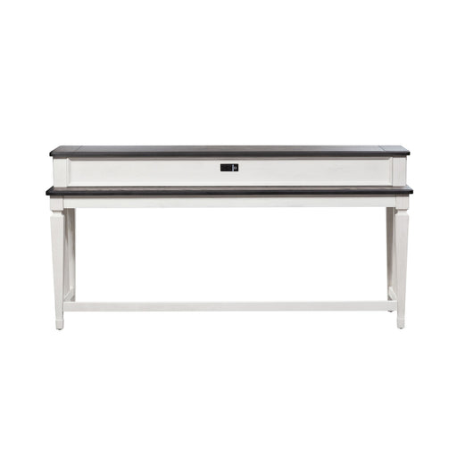 Allyson Park - Console Bar Table - Wirebrushed White / Charcoal – Console Tables by Liberty Furniture at Furniture Wholesale Plus , Nashville furniture store