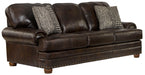 Roberto - Leather Sofa - Cocoa – Stationary Sofas by Jackson at Furniture Wholesale Plus , Nashville furniture store