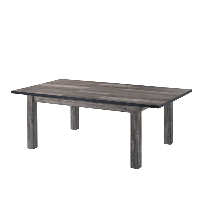 Nathan - Dining Table - Gray Oak – Dining Tables with Extensions by Elements International at Furniture Wholesale Plus , Nashville furniture store