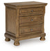Feddinger - Two Drawer Night Stand - Medium Brown – Accent Nightstands by Signature Design by Ashley® at Furniture Wholesale Plus , Nashville furniture store