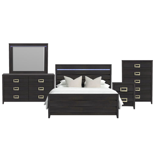 Tobias - Bedroom Set With LED – 3 Piece Bedroom Sets by Elements International at Furniture Wholesale Plus , Nashville furniture store