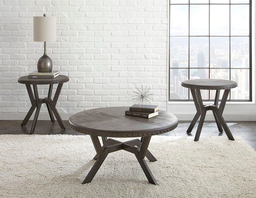 Alamo - 3 Piece Table Set - Gray – Table Sets by Steve Silver Furniture at Furniture Wholesale Plus , Nashville furniture store