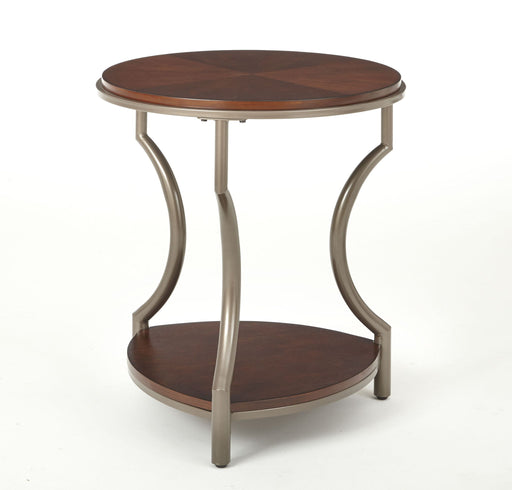 Miles - Round End Table - Brown – End Tables by Steve Silver Furniture at Furniture Wholesale Plus , Nashville furniture store