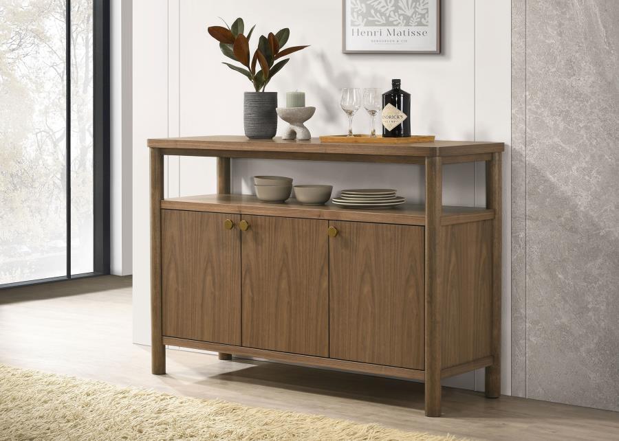 Crestmore - Dining Cabinet Sideboard Buffet - Walnut – Buffets by Coaster Fine Furniture at Furniture Wholesale Plus , Nashville furniture store