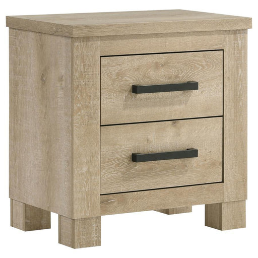 Oakglen - 2-Drawer Nightstand Bedside Table - Weathered Oak - Premium Accent Nightstands from Coaster Fine Furniture - Just $169! Shop now at Furniture Wholesale Plus  We are the best furniture store in Nashville, Hendersonville, Goodlettsville, Madison, Antioch, Mount Juliet, Lebanon, Gallatin, Springfield, Murfreesboro, Franklin, Brentwood