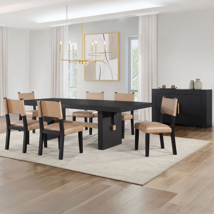Aubrey - Dining Set – 7 Piece Dining Room Sets by Steve Silver Furniture at Furniture Wholesale Plus , Nashville furniture store