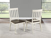 Joanna - Side Chair (Set of 2) - White – Chair Sets by Steve Silver Furniture at Furniture Wholesale Plus , Nashville furniture store