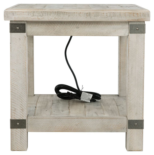 Carynhurst - White Wash Gray - Rectangular End Table - Premium End Tables from Signature Design by Ashley® - Just $258! Shop now at Furniture Wholesale Plus  We are the best furniture store in Nashville, Hendersonville, Goodlettsville, Madison, Antioch, Mount Juliet, Lebanon, Gallatin, Springfield, Murfreesboro, Franklin, Brentwood