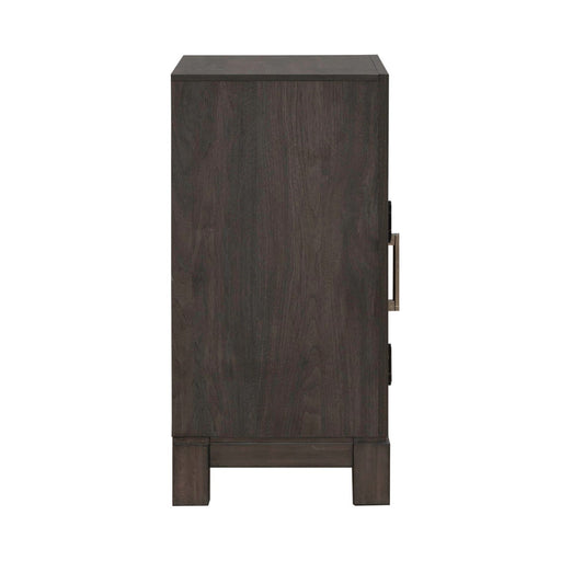 Modern Edge - Bedside Chest With Charging Station - Caffe – Bedside Chests by Liberty Furniture at Furniture Wholesale Plus , Nashville furniture store