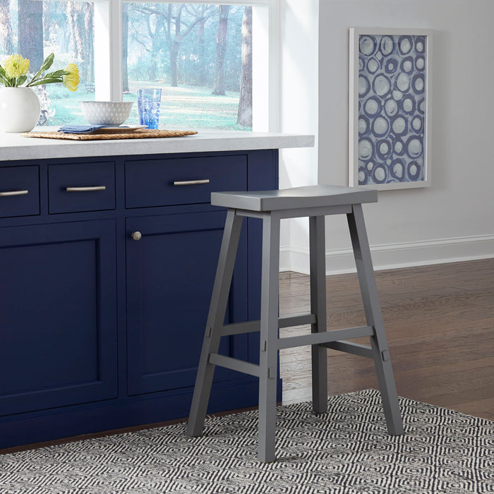 Creations II - 30" Sawhorse Stool – Bar Height (28"-30") by Liberty Furniture at Furniture Wholesale Plus , Nashville furniture store