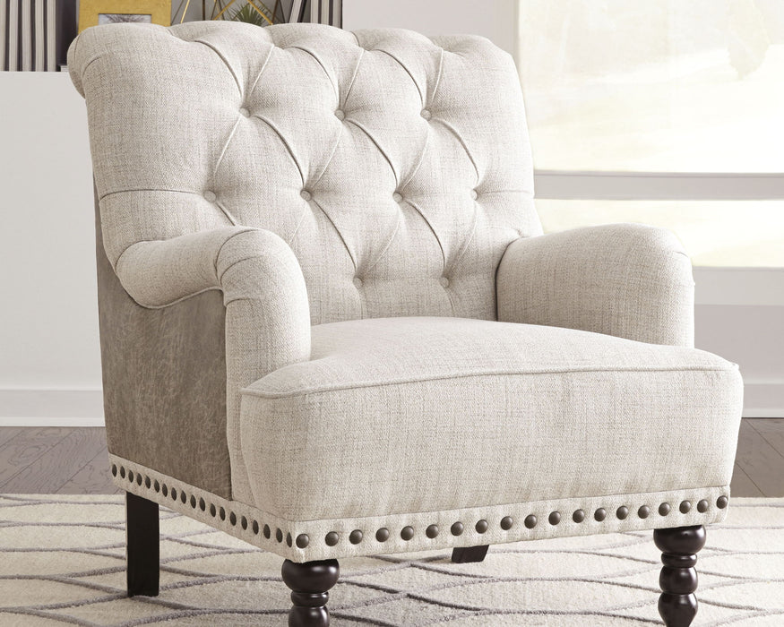 Tartonelle - Ivory / Taupe - Accent Chair - Premium Accent Chairs from Signature Design by Ashley® - Just $478! Shop now at Furniture Wholesale Plus  We are the best furniture store in Nashville, Hendersonville, Goodlettsville, Madison, Antioch, Mount Juliet, Lebanon, Gallatin, Springfield, Murfreesboro, Franklin, Brentwood
