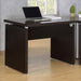Skylar - Engineered Wood Writing Desk - Cappuccino – Writing Desks by CoasterEveryday at Furniture Wholesale Plus , Nashville furniture store