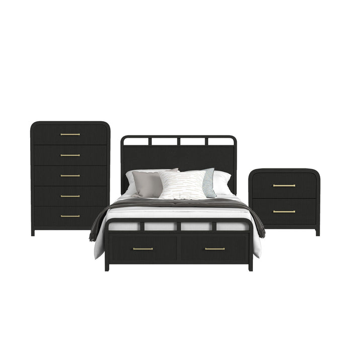 Ridgemont - Storage Bedroom Set – 3 Piece Bedroom Sets by Elements International at Furniture Wholesale Plus , Nashville furniture store