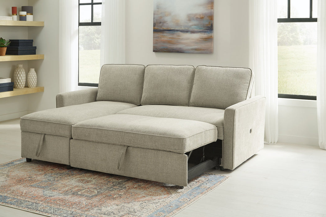 Kerle 2-Piece Sectional with Pop Up Bed - Premium Sectional from Ashley Furniture - Just $960.96! Shop now at Furniture Wholesale Plus  We are the best furniture store in Nashville, Hendersonville, Goodlettsville, Madison, Antioch, Mount Juliet, Lebanon, Gallatin, Springfield, Murfreesboro, Franklin, Brentwood