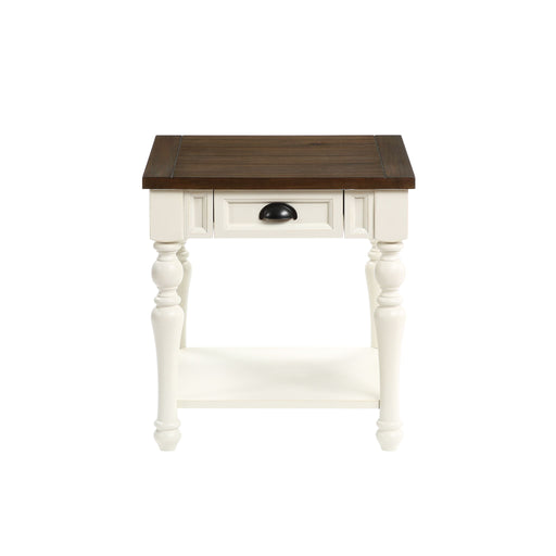 Joanna - End Table - White – End Tables by Steve Silver Furniture at Furniture Wholesale Plus , Nashville furniture store