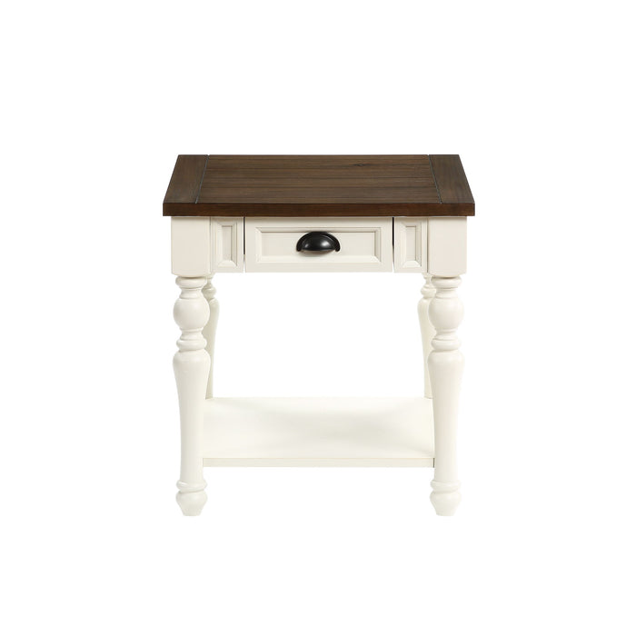 Joanna - End Table - White – End Tables by Steve Silver Furniture at Furniture Wholesale Plus , Nashville furniture store