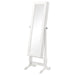 Batista - Cheval Mirror With Jewelry Storage - White – Storage Mirrors by CoasterEssence at Furniture Wholesale Plus , Nashville furniture store