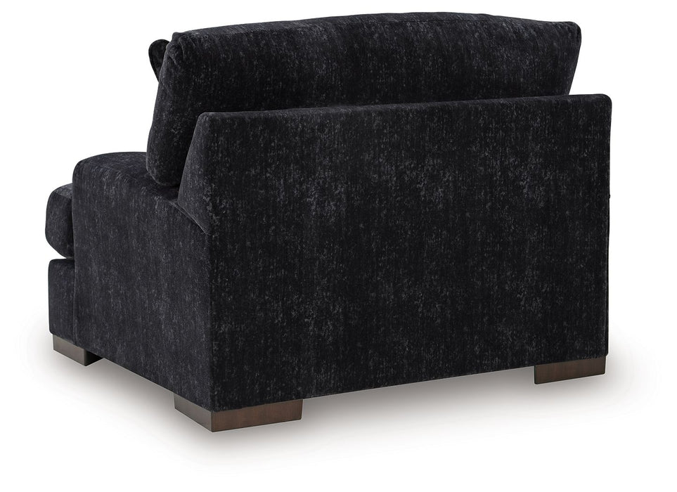 Whitmore Manor - Chair And A Half - Black Pearl – Arm Chairs by Benchcraft® at Furniture Wholesale Plus , Nashville furniture store