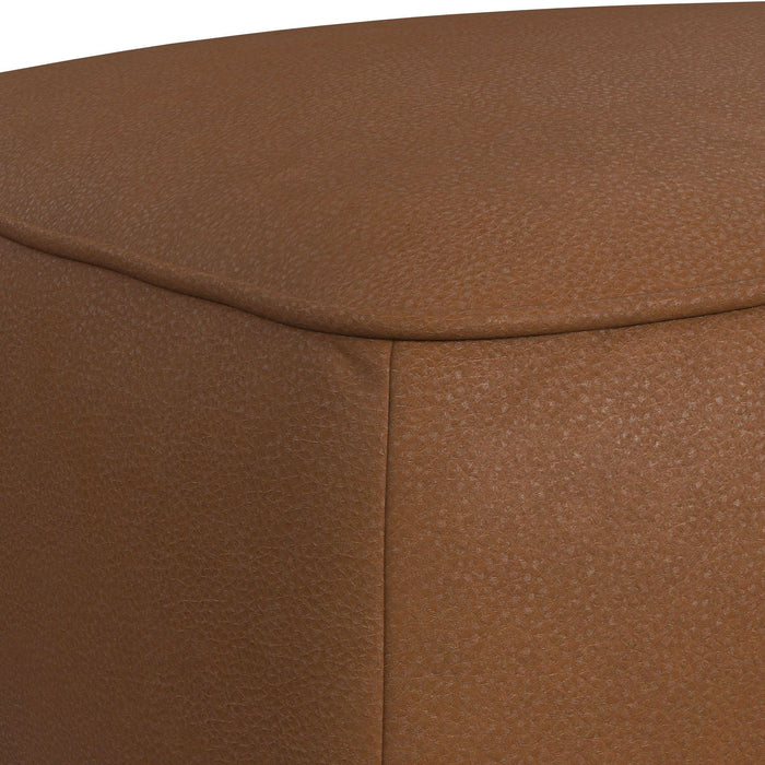 Destiny - Ottoman With Wood Base – Upholstered Ottomans by Elements International at Furniture Wholesale Plus , Nashville furniture store