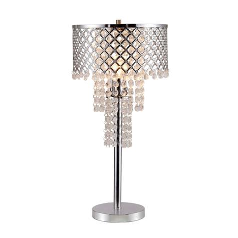 Crystal On Mesh - Table Lamp - Chrome - Premium Table Lamps from Crown Mark - Just $89! Shop now at Furniture Wholesale Plus  We are the best furniture store in Nashville, Hendersonville, Goodlettsville, Madison, Antioch, Mount Juliet, Lebanon, Gallatin, Springfield, Murfreesboro, Franklin, Brentwood