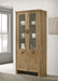 Adina - Tall Display Cabinet - Distressed Light Brown - Premium Display Cabinets from Coaster Fine Furniture - Just $1169! Shop now at Furniture Wholesale Plus  We are the best furniture store in Nashville, Hendersonville, Goodlettsville, Madison, Antioch, Mount Juliet, Lebanon, Gallatin, Springfield, Murfreesboro, Franklin, Brentwood