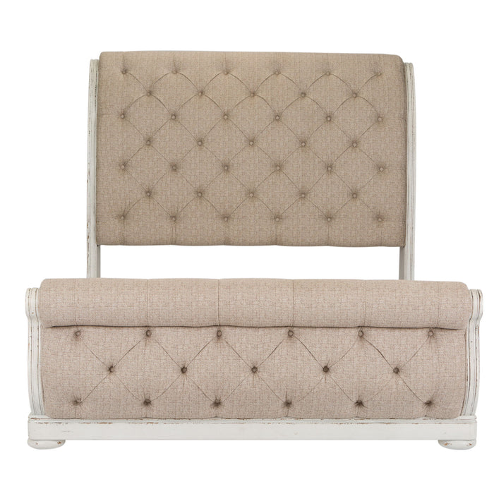 Abbey Park - Sleigh Bed – Upholstered Beds by Liberty Furniture at Furniture Wholesale Plus , Nashville furniture store