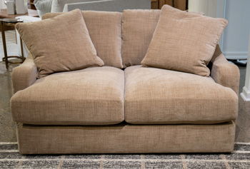 ChloeeAnne - Loveseat - Honey – Stationary Loveseats by Benchcraft® at Furniture Wholesale Plus , Nashville furniture store