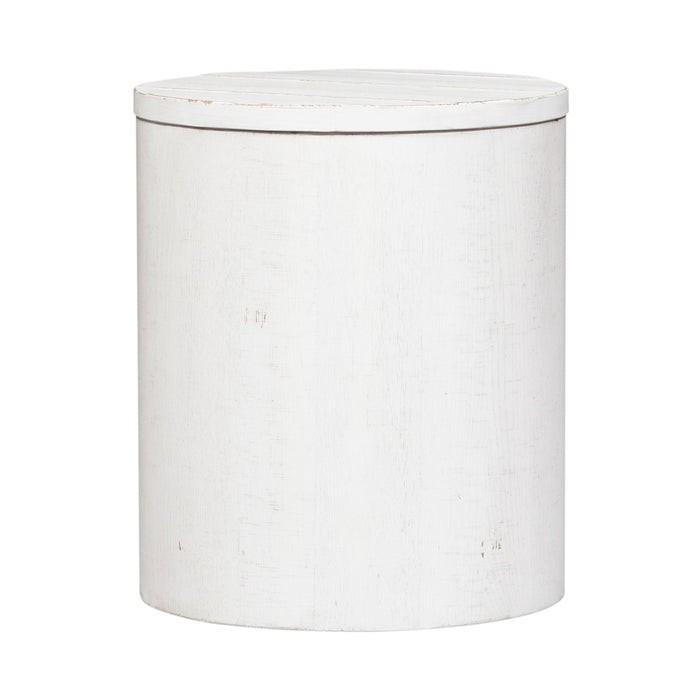 Modern Farmhouse - Drum End Table – End Tables by Liberty Furniture at Furniture Wholesale Plus , Nashville furniture store
