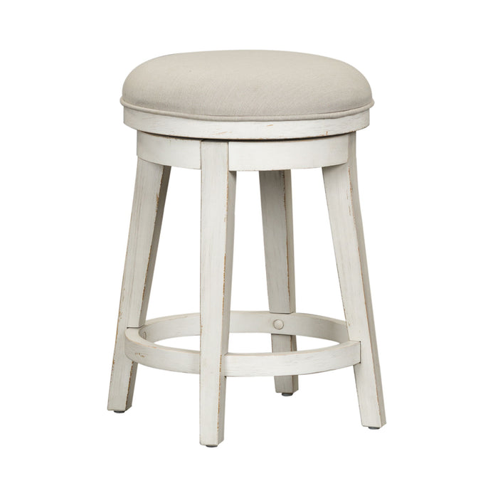 Modern Farmhouse - Console Swivel Stool – Counter Height (24"-27") by Liberty Furniture at Furniture Wholesale Plus , Nashville furniture store