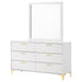 Kendall - 6-Drawer Dresser With Mirror – Dresser & Mirror by CoasterEveryday at Furniture Wholesale Plus , Nashville furniture store
