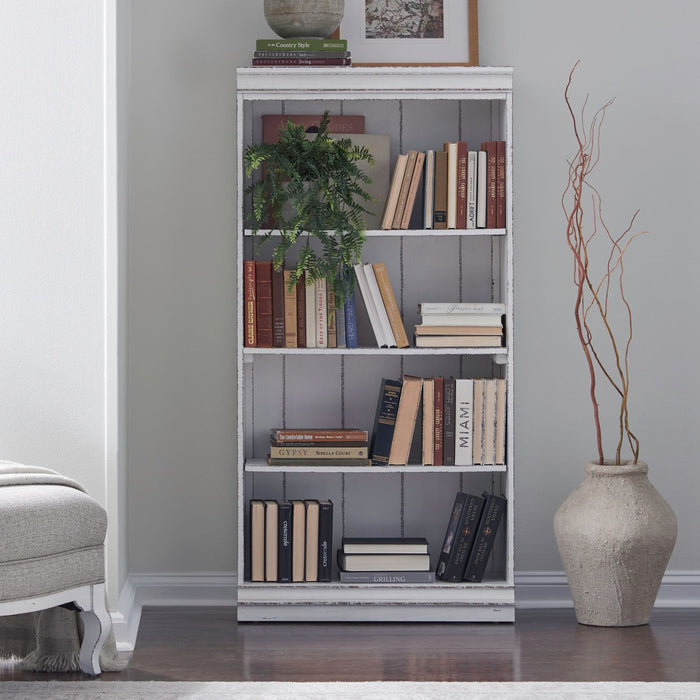 Magnolia Manor - Bookcase (RTA) – Standard Bookcases by Liberty Furniture at Furniture Wholesale Plus , Nashville furniture store