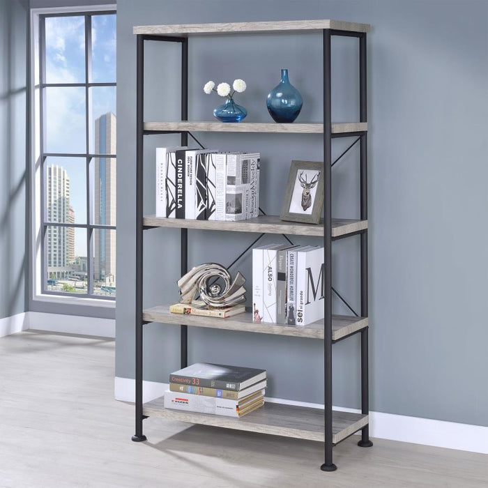 Analiese - 4-Shelf Bookshelf - Premium Standard Bookcases from CoasterEveryday - Just $219! Shop now at Furniture Wholesale Plus  We are the best furniture store in Nashville, Hendersonville, Goodlettsville, Madison, Antioch, Mount Juliet, Lebanon, Gallatin, Springfield, Murfreesboro, Franklin, Brentwood