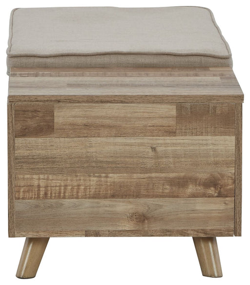 Gerdanet - Storage Bench - Beige – Storage Benches by Signature Design by Ashley® at Furniture Wholesale Plus , Nashville furniture store