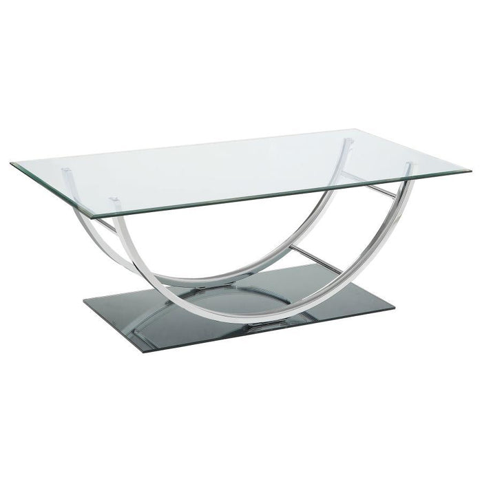 Danville - Rectangular U-Shaped Glass Top Table – End Tables by CoasterEssence at Furniture Wholesale Plus , Nashville furniture store