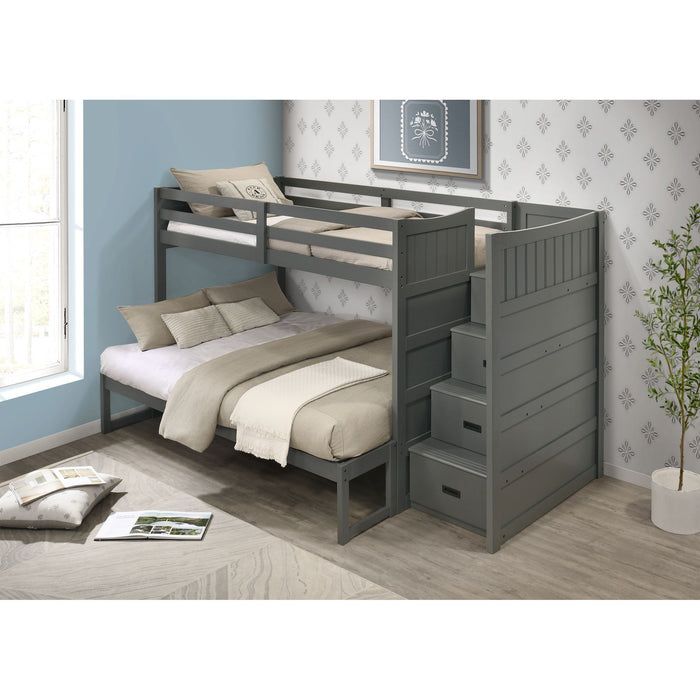 Sami - Step Bunk With Right Headboard – Bunk Beds by Elements International at Furniture Wholesale Plus , Nashville furniture store