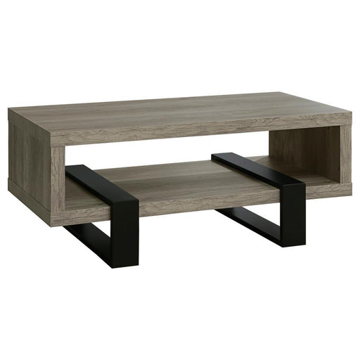 Dinard - Engineered Wood Coffee Table - Gray Driftwood – Coffee Tables by CoasterEssence at Furniture Wholesale Plus , Nashville furniture store