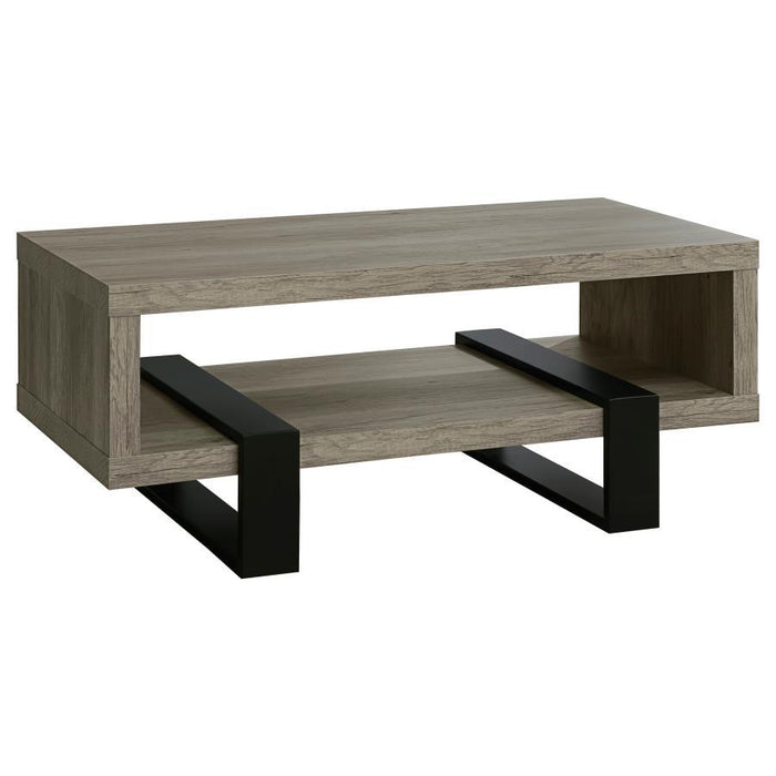 Dinard - Engineered Wood Coffee Table - Gray Driftwood – Coffee Tables by CoasterEssence at Furniture Wholesale Plus , Nashville furniture store