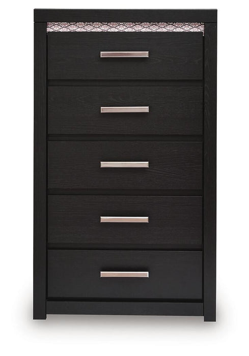 Shoralli - Five Drawer Chest - Black – Accent Chests by Signature Design by Ashley® at Furniture Wholesale Plus , Nashville furniture store
