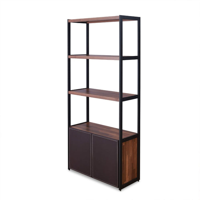 Sara - Bookshelf - Walnut & Sandy Black