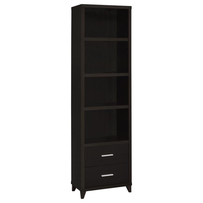 Lewes - 4-Shelf Engineered Wood Media Tower - Cappuccino - Premium Piers from CoasterEssence - Just $249! Shop now at Furniture Wholesale Plus  We are the best furniture store in Nashville, Hendersonville, Goodlettsville, Madison, Antioch, Mount Juliet, Lebanon, Gallatin, Springfield, Murfreesboro, Franklin, Brentwood